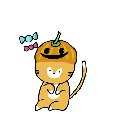 ハロウィンの猫