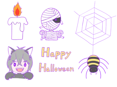 ハロウィン要素セット2