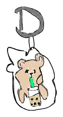 クマのキーホルダー（タピオカ）