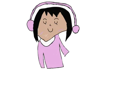 音楽を聴いてる人