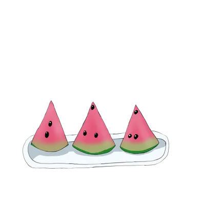 スイカ（3つ）
