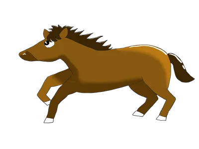 走る馬