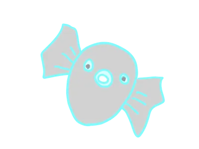 フグ（斜めに泳ぐ）