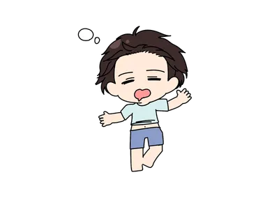 寝相の悪い男の子