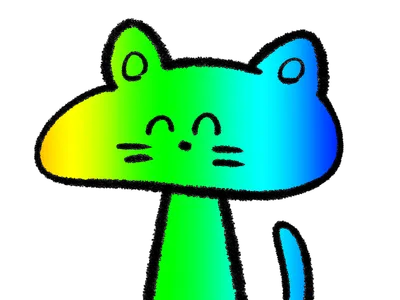 レインボー猫ちゃん