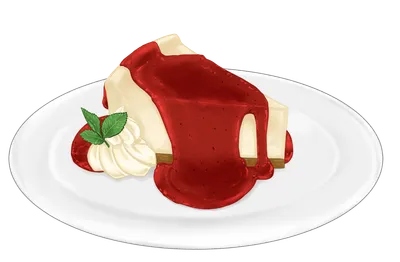 チーズケーキ苺