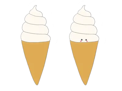 ソフトクリーム 二種