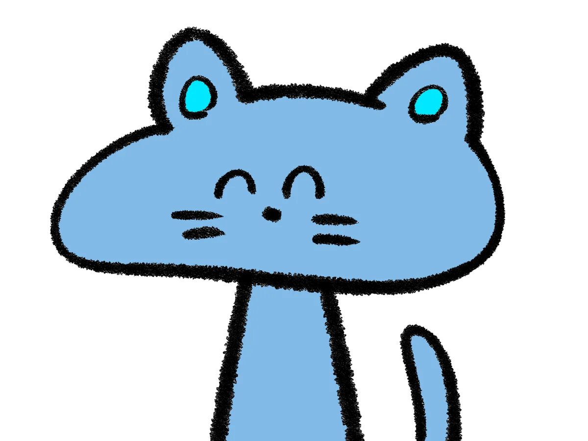 ネコチャン（青）