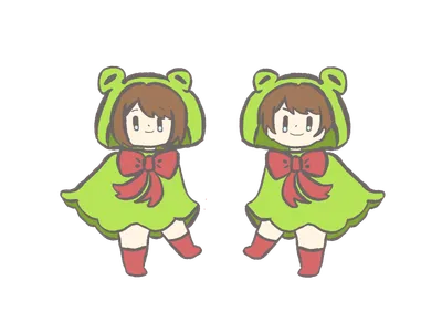 雨合羽の子どもたち