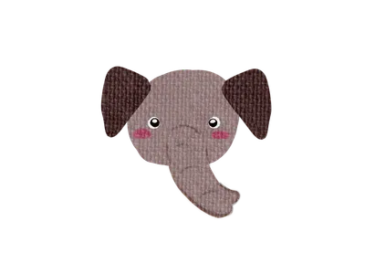 象の顔イラスト