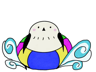 うきわのシマエナガ