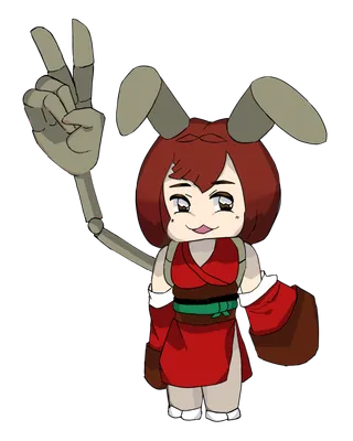 じゃんけんうさぎ　チョキ