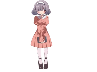 ピンクのワンピースの女の子