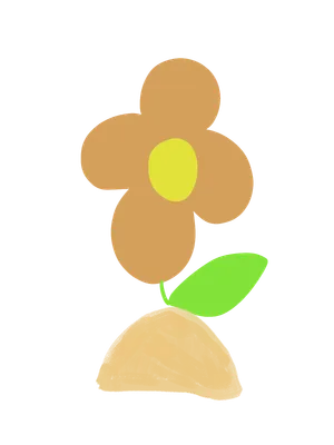 茶色の花