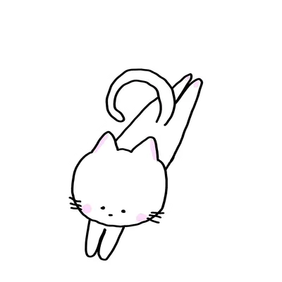 ジャンプする猫