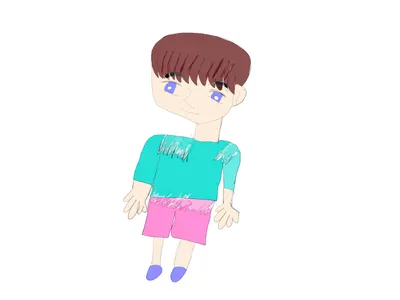 茶色い髪の男の子