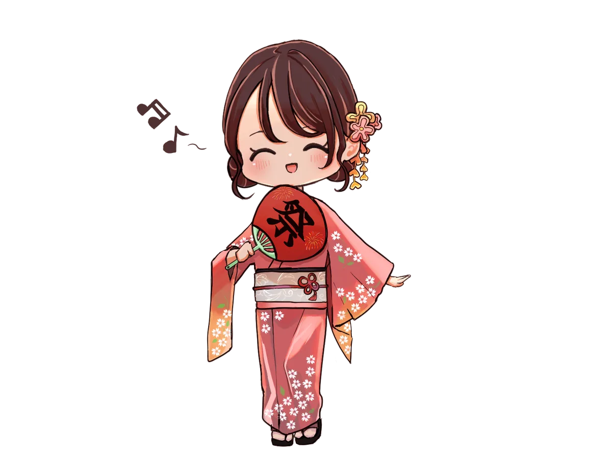 夏祭りに行く女の子