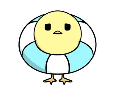 浮き輪ヒヨコ