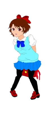青い衣装の女の子