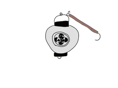 赤白提灯