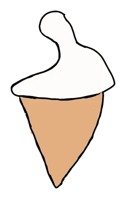 コーンのソフトクリーム