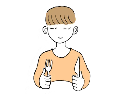 食事する女の子3