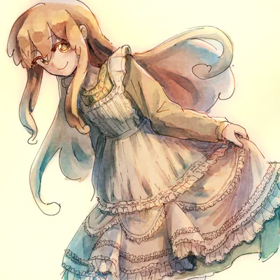 フリルドレスの女の子