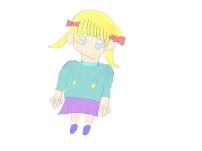 黄色い髪のツインテールの女の子