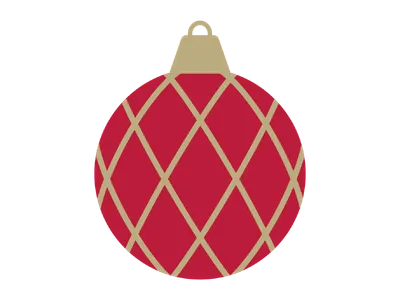 赤と金のクリスマスオーナメント