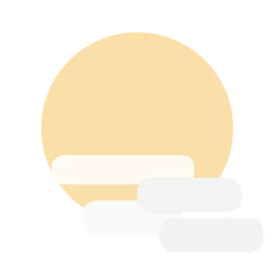お月様と雲