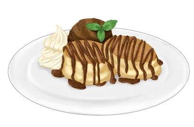 スフレパンケーキチョコ
