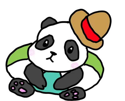 浮き輪パンダ（帽子）