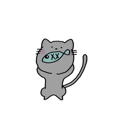 猫と魚02