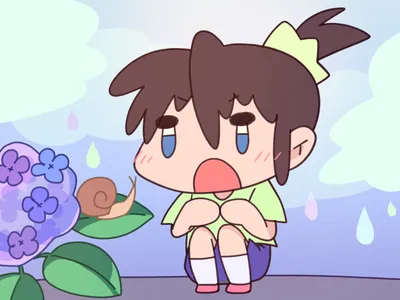 梅雨の女の子