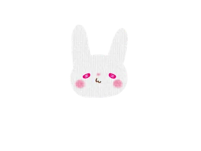 白ウサギ顔