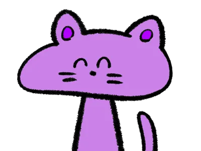 ネコチャン（紫）
