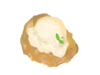丸いお団子（肉まん風）