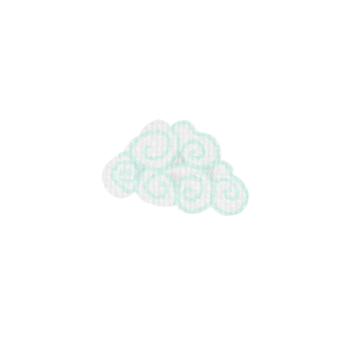 うずまき模様の白い雲