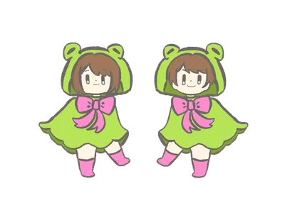 雨合羽の子どもたち